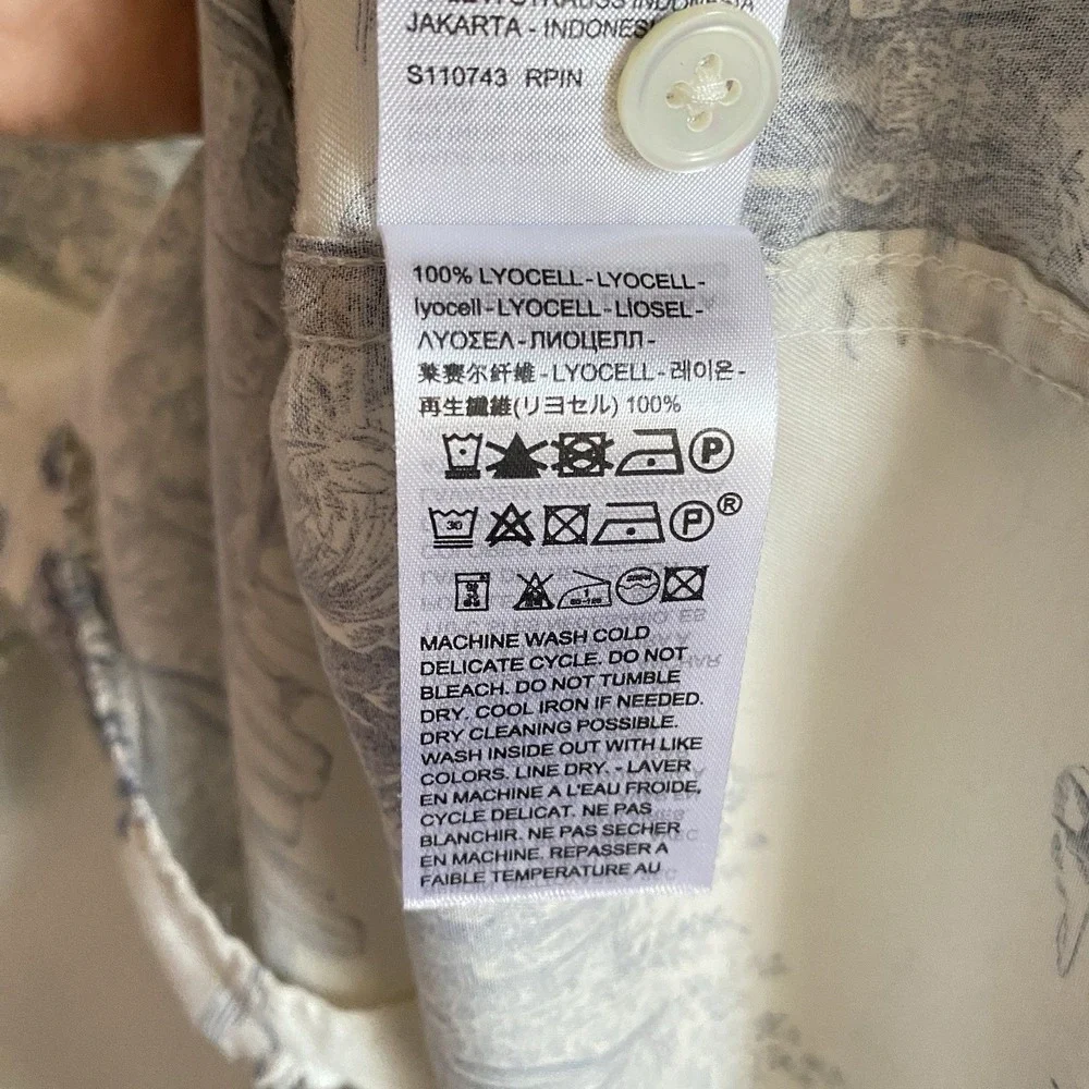 Levi's Strauss Relaxed Shirt Men XL Short Sleeve Country Western Lyocell